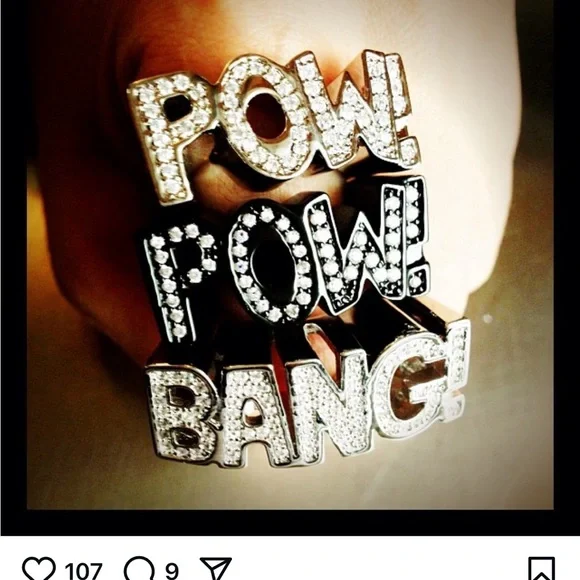 nOIr jewelry Batman silver tone rhodium plated cuff DC COMICS !! Collection - Picture 8 of 13